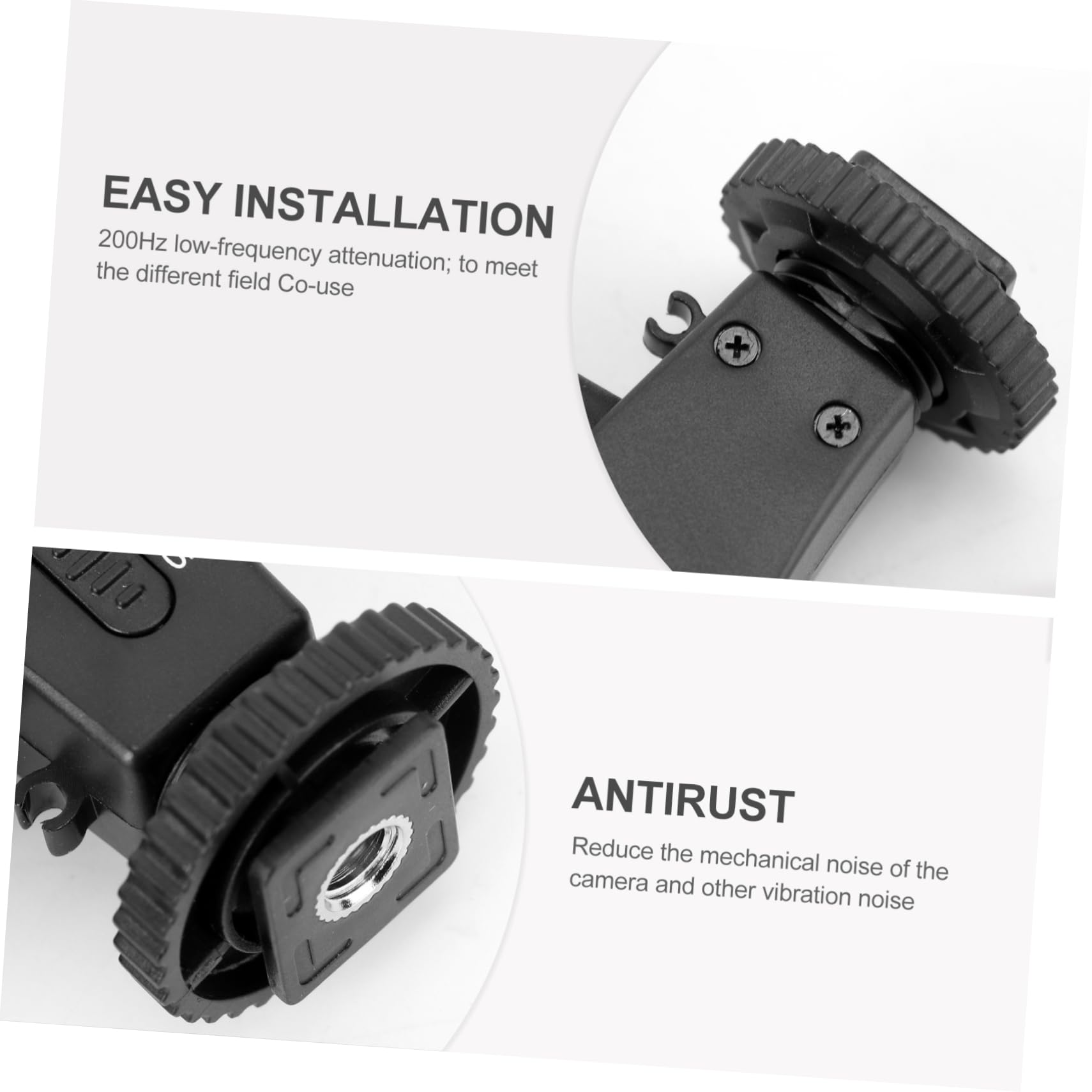 CAXUSD Interview Microphone for DSLR Camera Heart-Shaped Pattern 200hz Low-Frequency Attenuation Enhance Recording