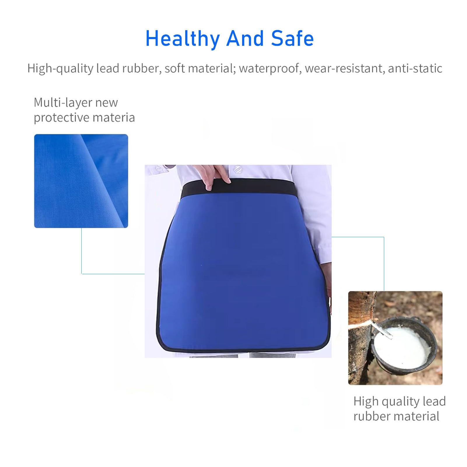 Tablier en Plomb 45x45 cm Protection Rayons X Radiations Dentaire Radiologie