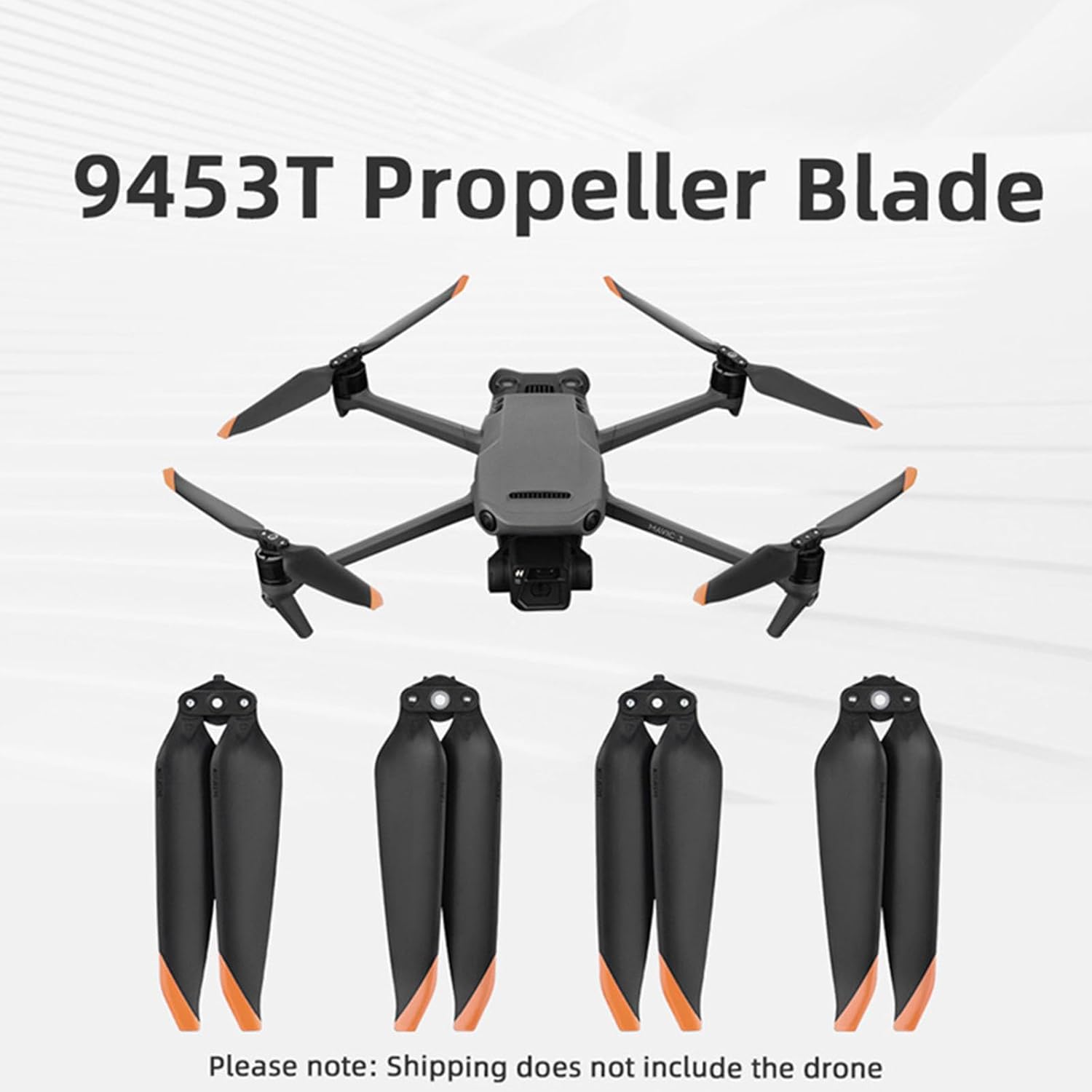 Mavic 3 Pro PC Drone Blades, 4Pcs/Set Light Weight Propellers Wing Blade RC Drone Accessories Compatible for DJI Mavic 3 PRO, Low Noise Blades Wing Paddle Props