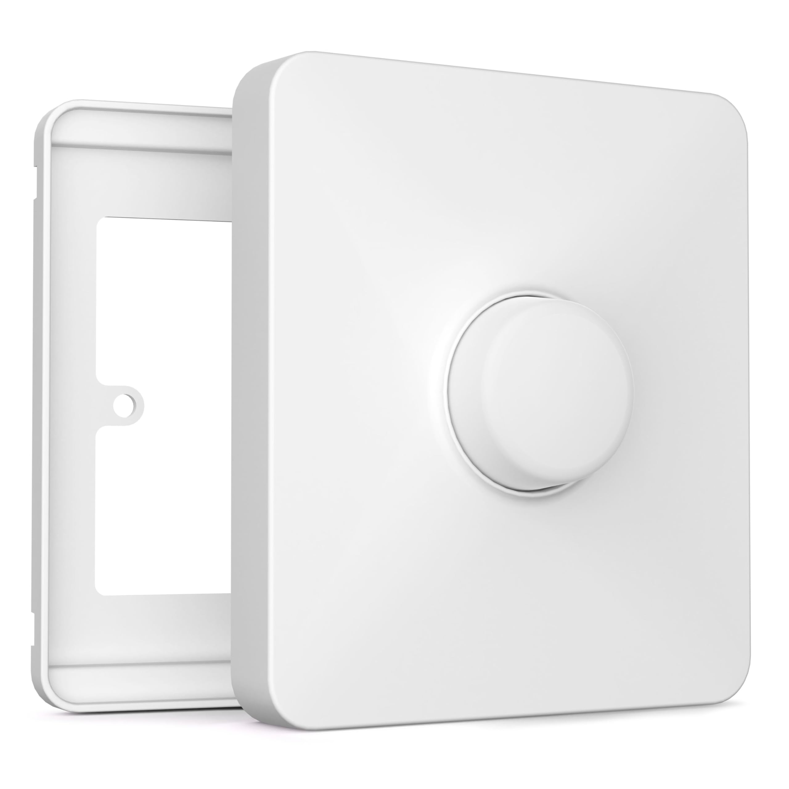 Pro Osłona Przełącznika dla Philips Smart Button, Kompatybilna z Hue Switch Cover, Adapter Płyty Przełącznika Zdalnego Oświetlenia, 1-Gang (2-Pack) | Nakładka na pojedynczy włącznik światła, do Smart Button, 2 szt., Button nie jest dołączony