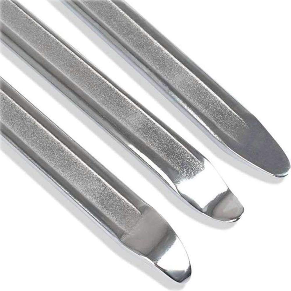 3-Pack Tire Lever Bars - 12 Inch Steel Pry Tools For Bike & Motorcycle Tire Removal