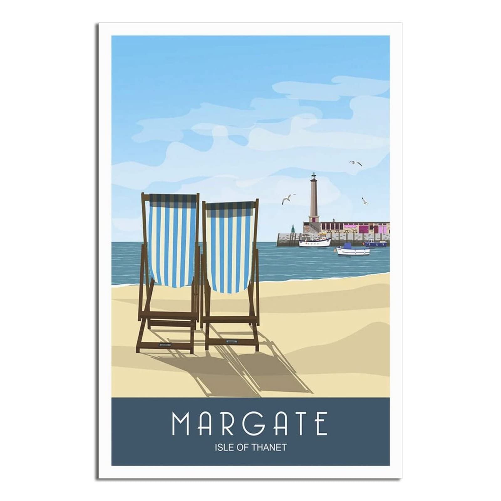 2000 Piece Jigsaws，Margate Beach Isle of Thanet Puzzle 2000 parts paper puzzle adult children learning toys family decompression game 100x70cm