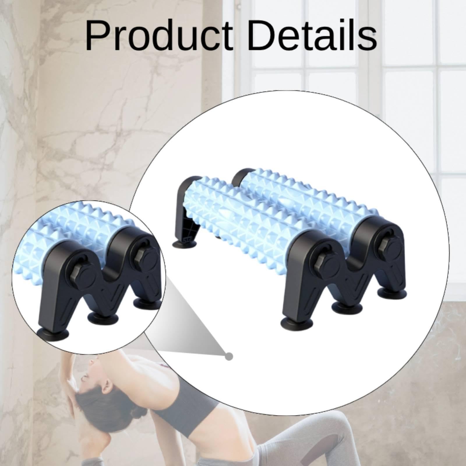 Rullo Massaggio con Base Ventosa Colonna Schiuma Robusta Rullo Massaggio Attrezzo Eva Strumento Supporto Muscoli Dorso Gambe Adatto per Allenamen