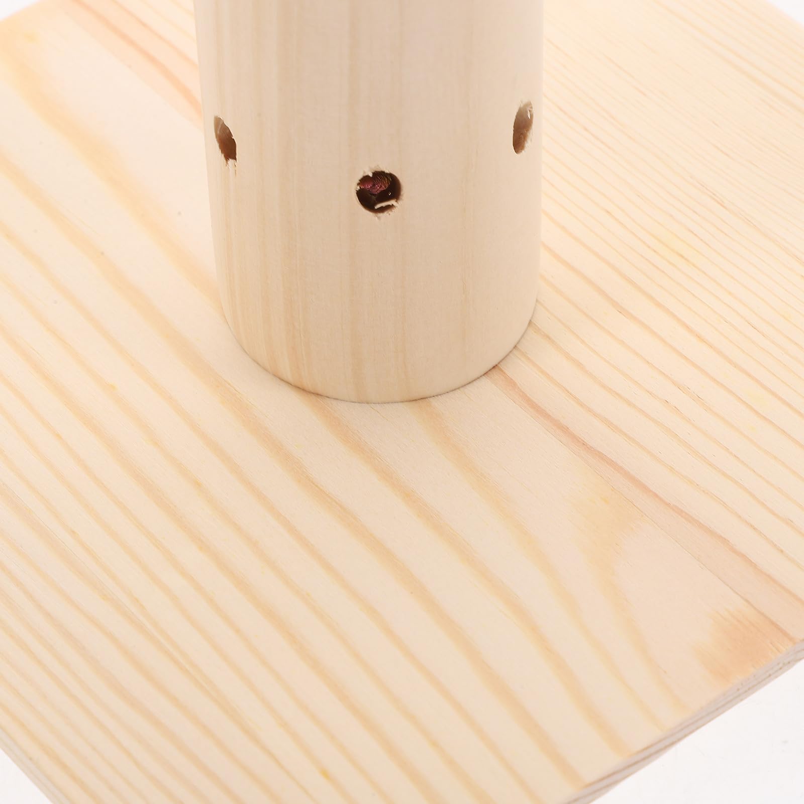 Porta Lecca-lecca in Legno Rotazione a 360° e Fori Rotondi, Supporto Semplice per Esposizione di Lecca-lecca per Feste, Decorativo e Portatile per Tavole Dolci e Halloween