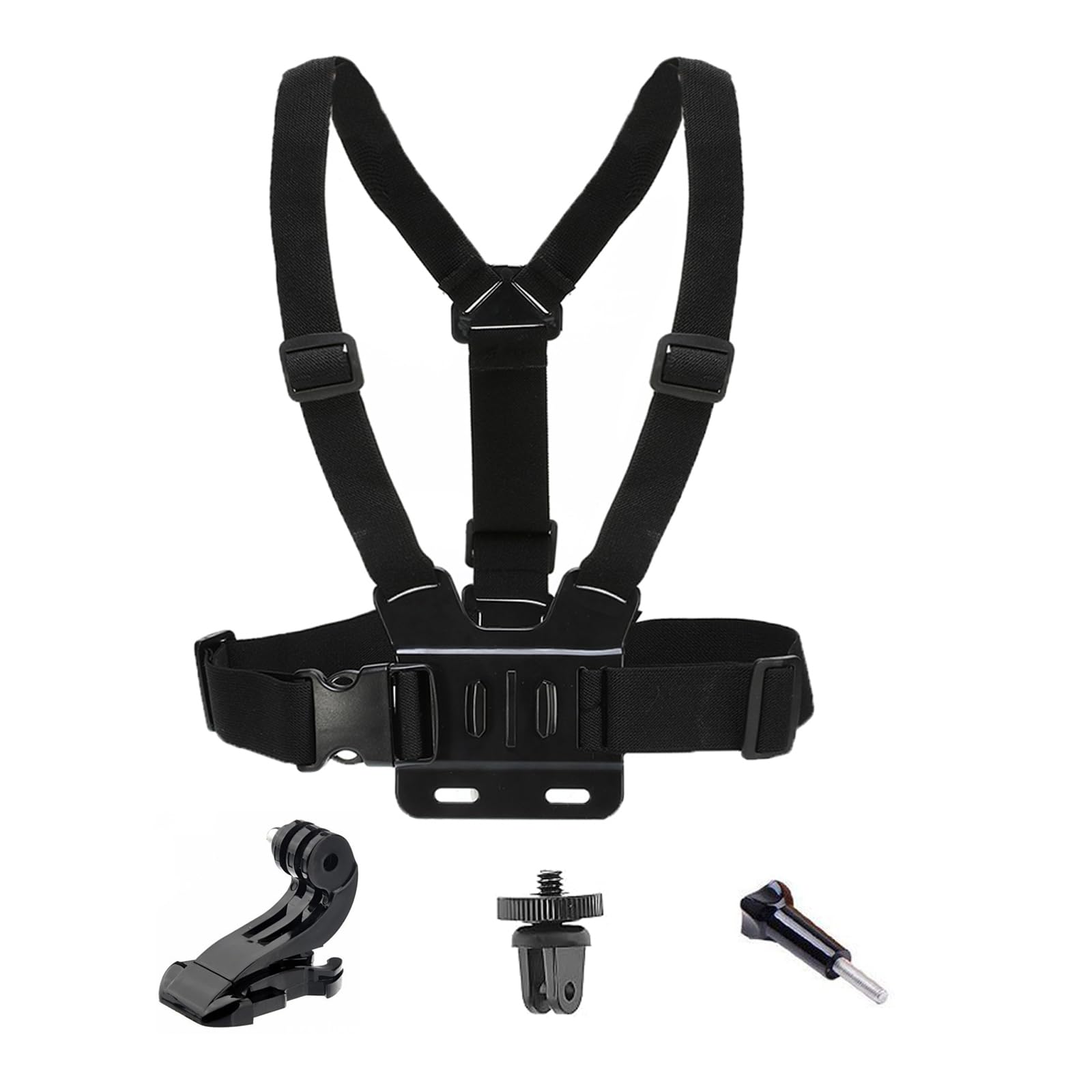 Adjustable Chest Mount Harness for Insta 360 X5 X4 X3 X2 X ACE Pro ONE RS R GO 2 3, Chest Strap Body Mount for Gopro Hero Series and Fusion Max, DJI OSMO Action, AKASO and Most Action Cameras