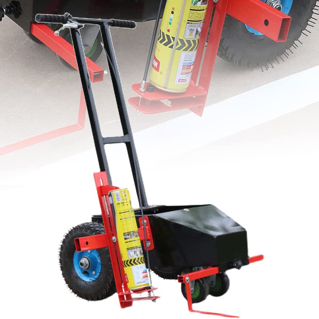 Aioneer Wheel Transfer Line Marking Machine, Lane Marking Applicator With Width Adjustment, Factory Marking Works With Road Or Grass Marking Paint For Schools, Sports Surfaces
