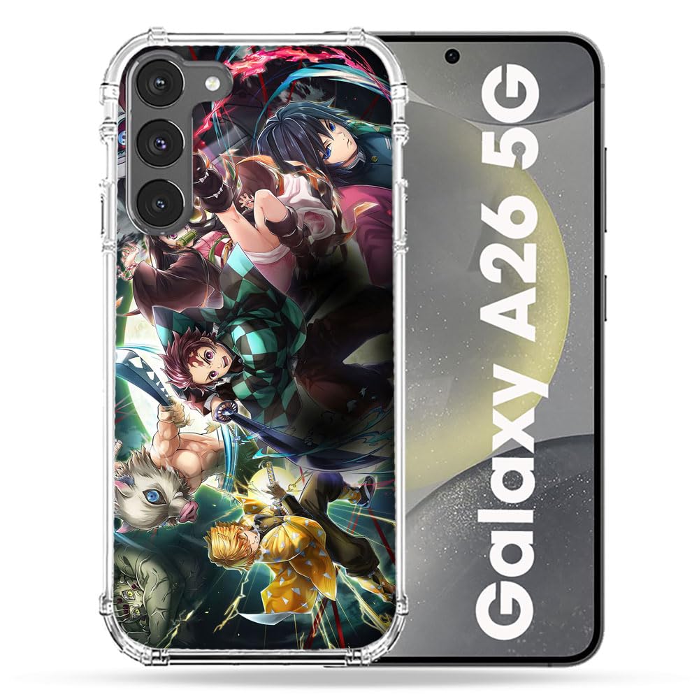 Cokitec Samsung Galaxy A26 5G Reinforced Case Manga Demon Slayer Group