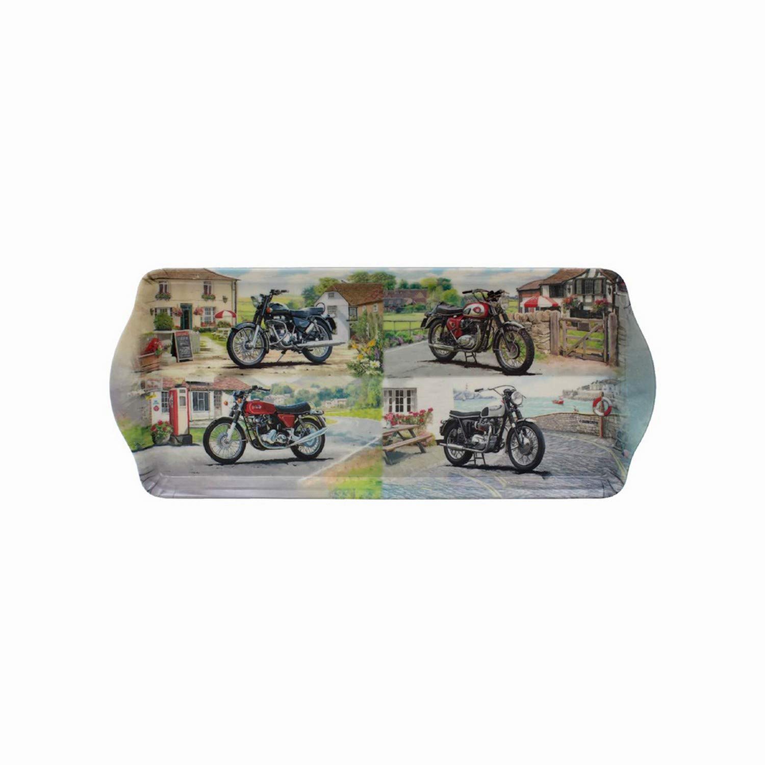 Medium Classic Motorbike Design Lunch Coffee Snack Drinks Dinner Serving Tray