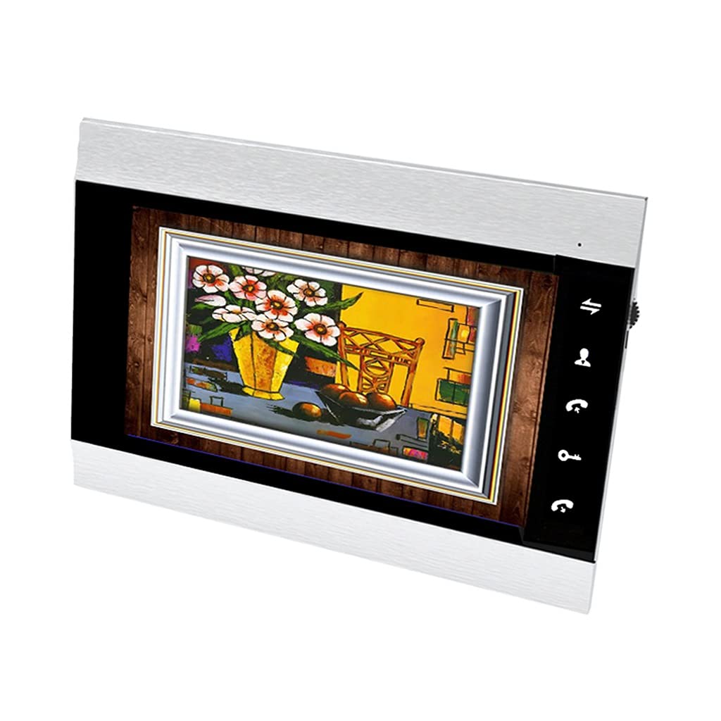 Campanello videocitofono WiFi da 7 Pollici con Serratura videocitofono Senza Fili Sistema citofonico sblocco Campanello con Registrazione videocamera (Set 1 Senza Serratura)