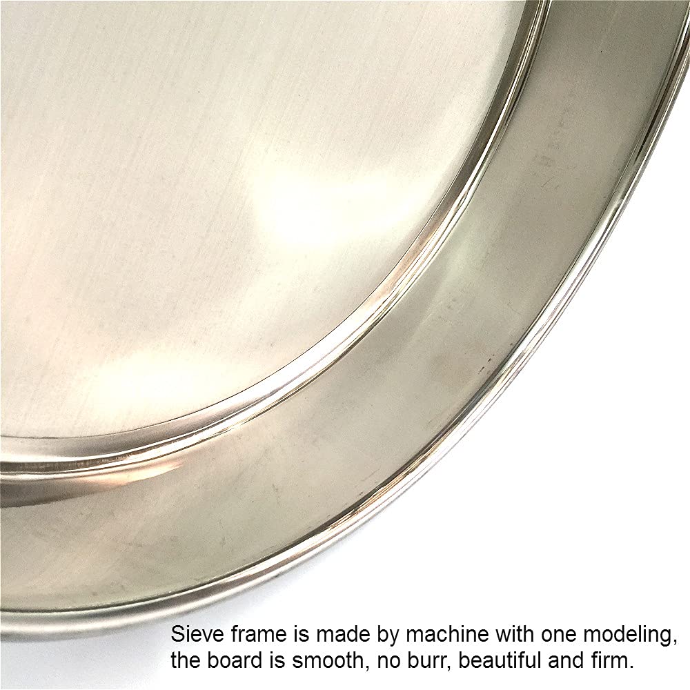 Testez Tamis Temps Tous Les 304 SUS Laboratoire Standard Standard Sampling Inspection Pharmacopée Sieve R30cm Aperture 0.0385mm 400 Maille