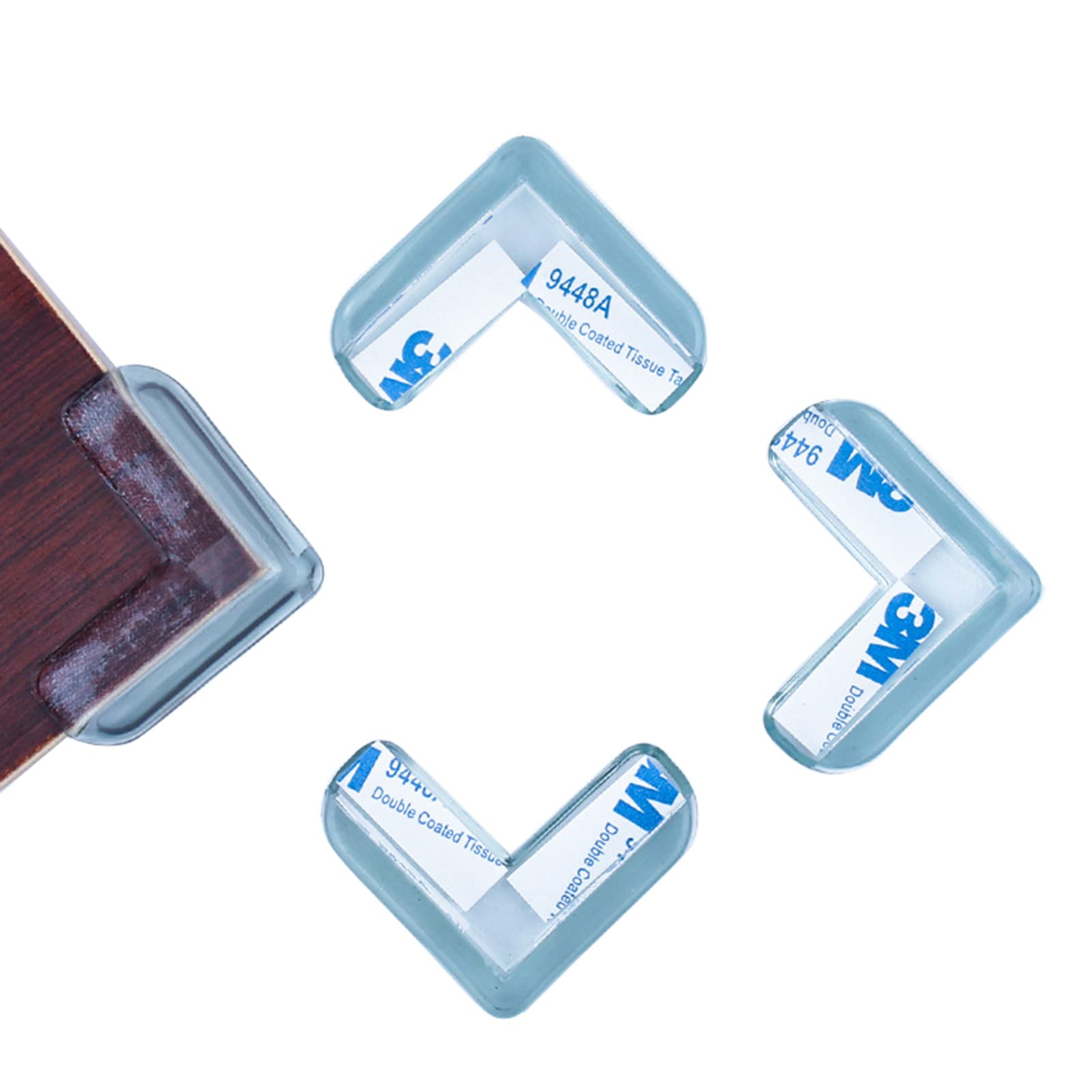 Paraspigoli, paraspigoli per mobili， Paraspigoli trasparenti for bambini Protezioni for tavoli Paraspigoli angolari Materiale PVC Coperture angolari for scrivania Tavolo da cucina Mobile (dimensioni: