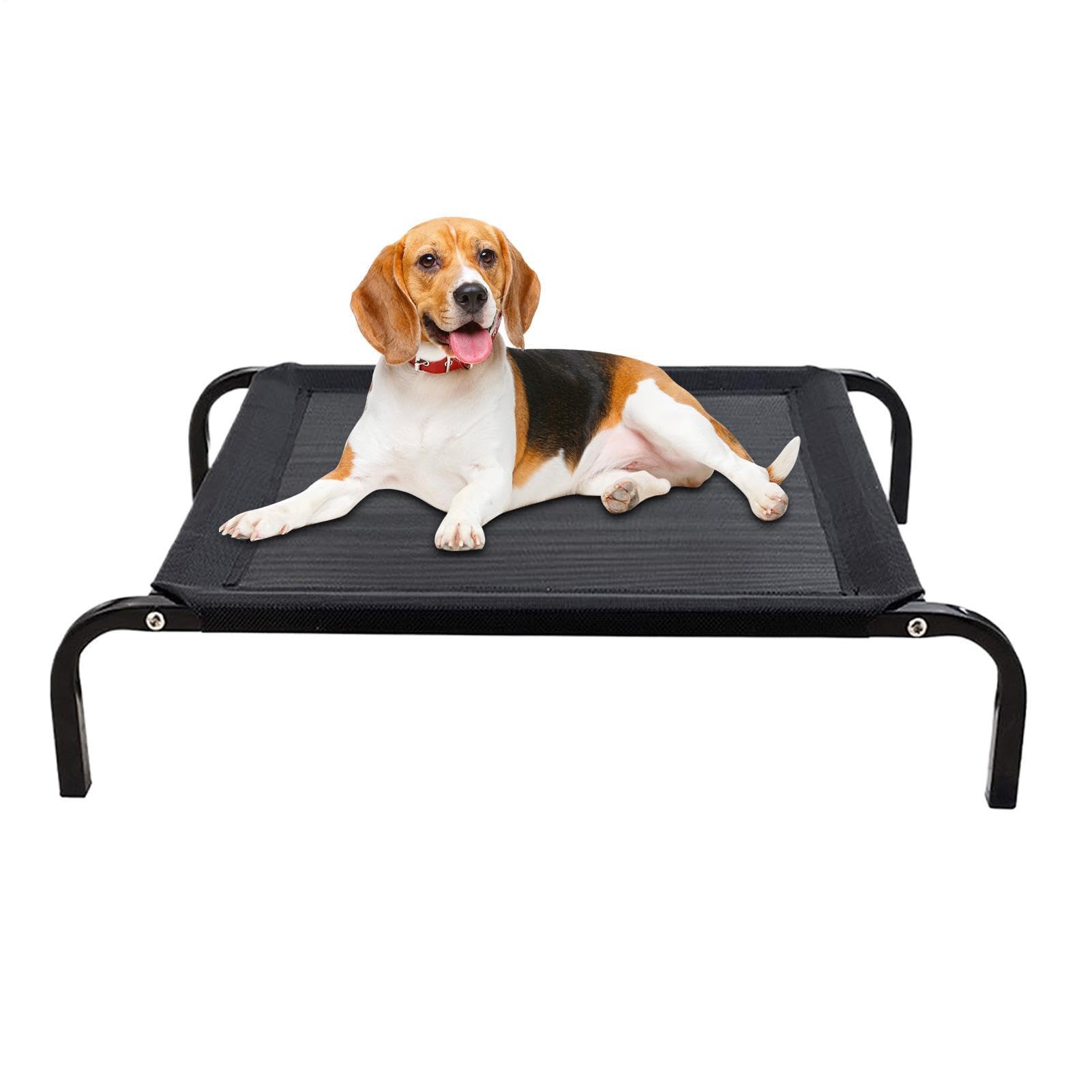 Cama Elevada Para Perros Cueva Transpirable de Tamaño Viaje | Camas Resistentes De Pesado Para Mascotas Apta para Acampada al Aire Libre, Interior, Clima Caluroso, Viajes, Perros