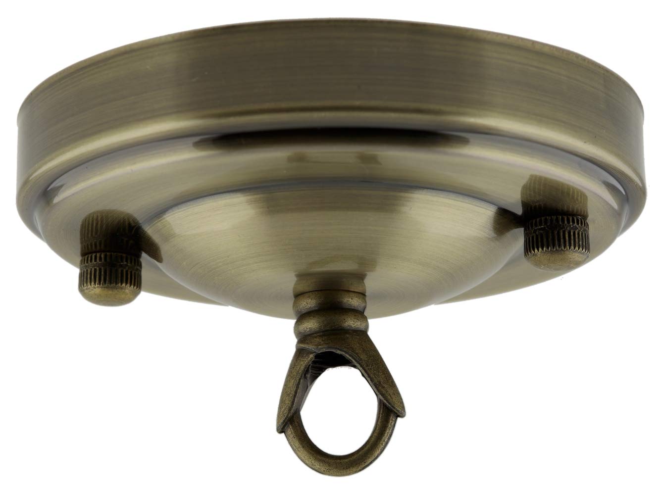 Vintage Period Styled Complete Metal Ceiling Rose With Chain Loop