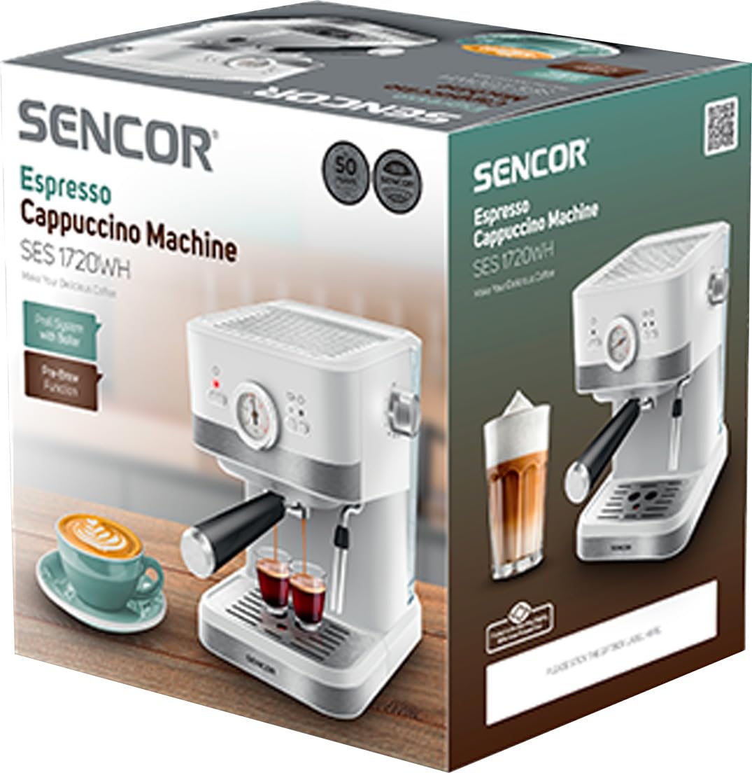 SENCOR MACHINE A CAFE EXPRESSO ET CAPUCINO SES 1720WH