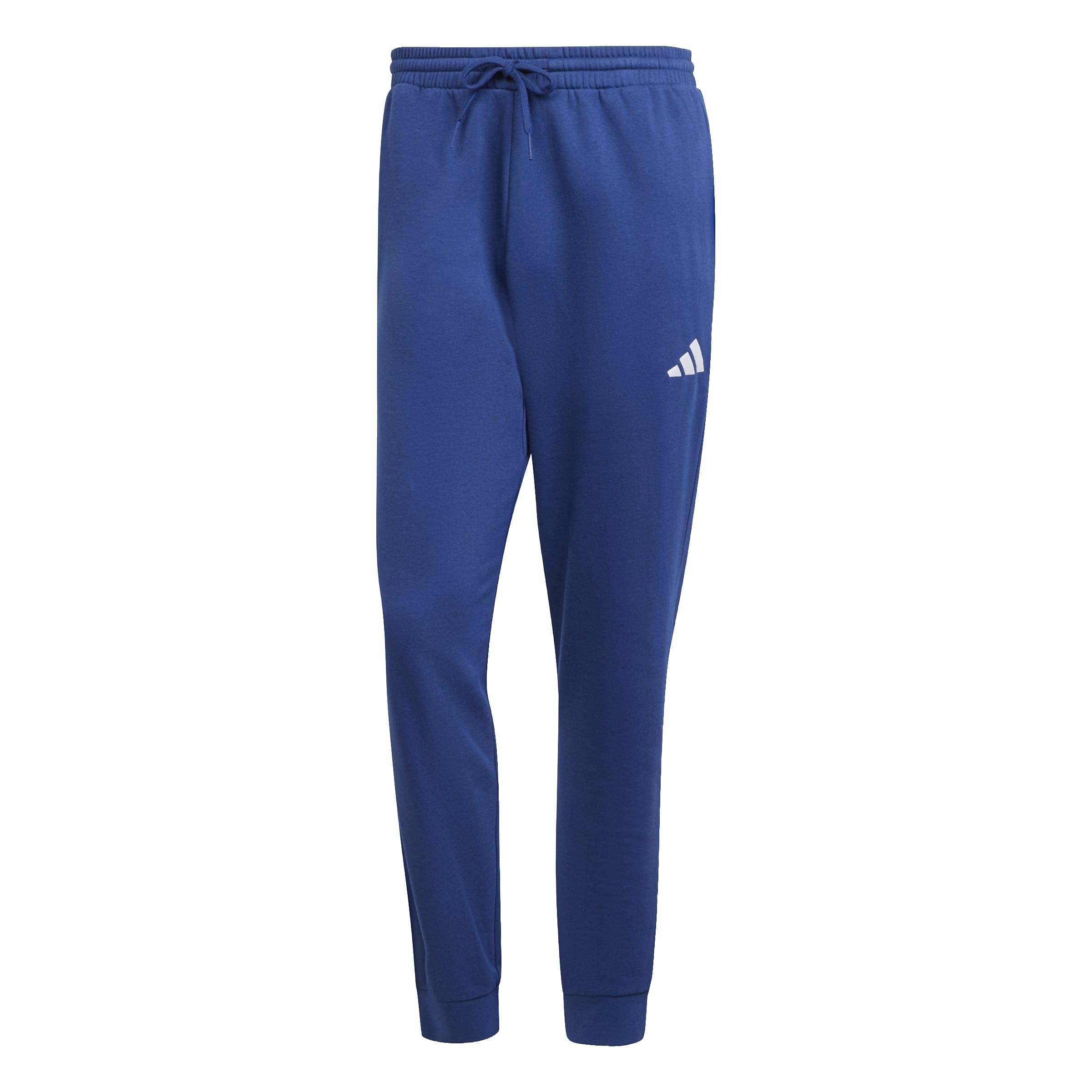 adidas Uomo ESSENTIALS FEELCOZY FLEECE PANT, dark blue/white, XL