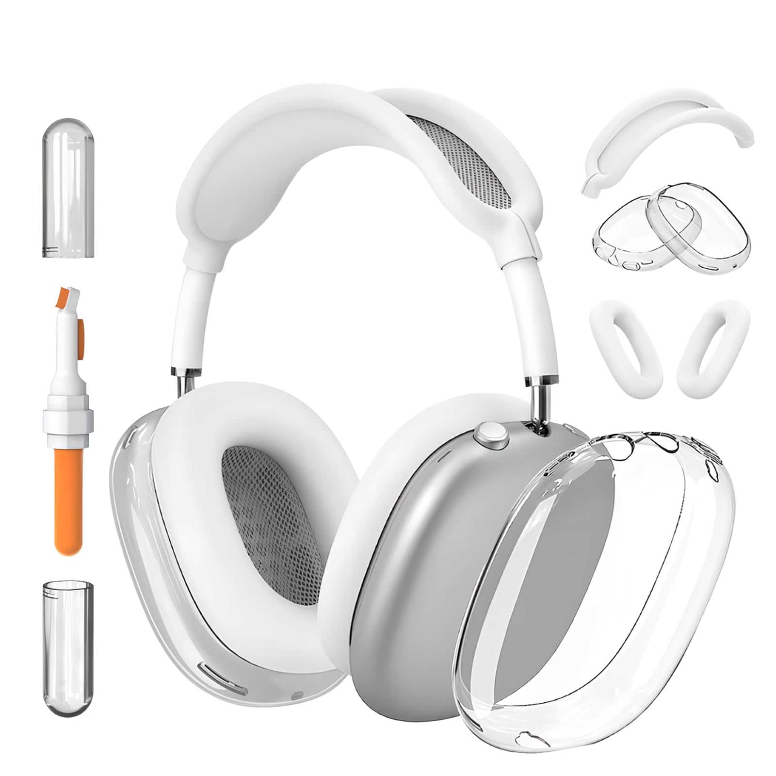 Custodia Trasparente Per AirPods Max - Cover Morbida Antigraffio E Antiurto - Foto 12