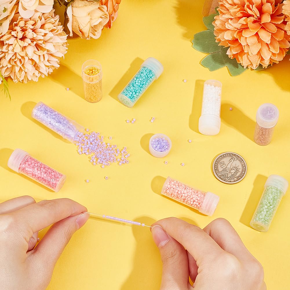 Perline Di Vetro 3mm - 24 Colori, 7200-7500 Pezzi Con Kit Gioielli Fai Da Te - Foto 5