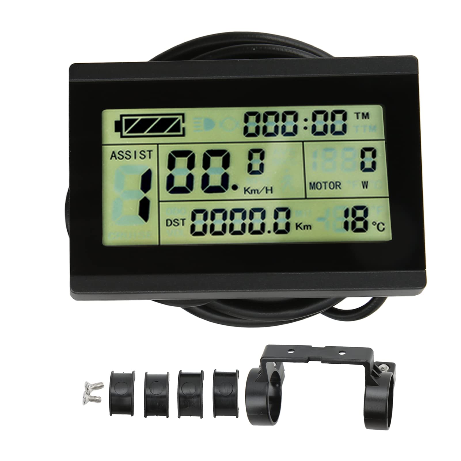 Display per bici elettrica, display LCD3 con connettore per computer da ciclismo, controller KT per ciclisti, pendolari e appassionati di fitness