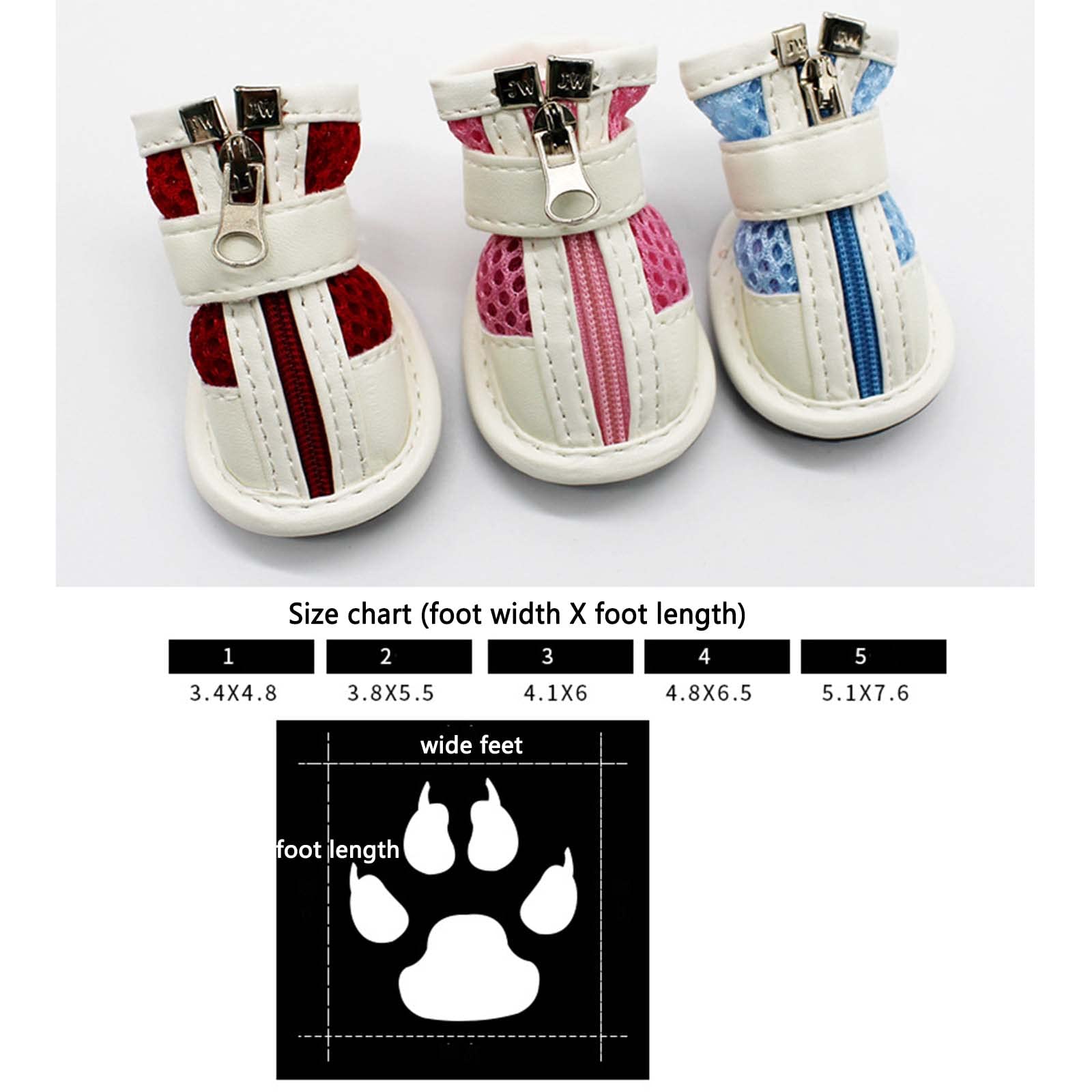 JUSHZ Hundeschuhe Pfotenschutz Dog Shoes Hund Schuhe Für Kleine Hunde Puppy Abriebfester Anti Rutsch Gegen Hitze Atmungsaktive Elastische Weichpaste Verschleißfeste Stiefel 4er-Set (1,pink)