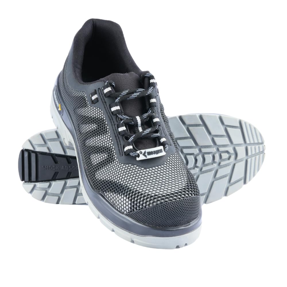 Mallcom Mens Freddie H22 Knitted Upper With Pu Direct Injected Dd Slip Resistant Sole Tpu Shock Absorber Industrial Sneakers, Ergonomic Design, Composite Toe Cap, Bis Certified (Numeric_9) (B09ZH8N3G2) Amazon Price History, Amazon Price Tracker