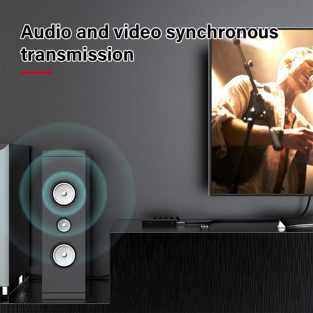 Exclusive Discount 🔥 KLKE 4K HDMI Switch KLKE 6x1 Audio Extractor 6 Port HDMI Switcher Box with Remote HDMI Multi Ports Switch 6 in 1 Out Supports Optical Toslink 3.5mm Audio and ARC