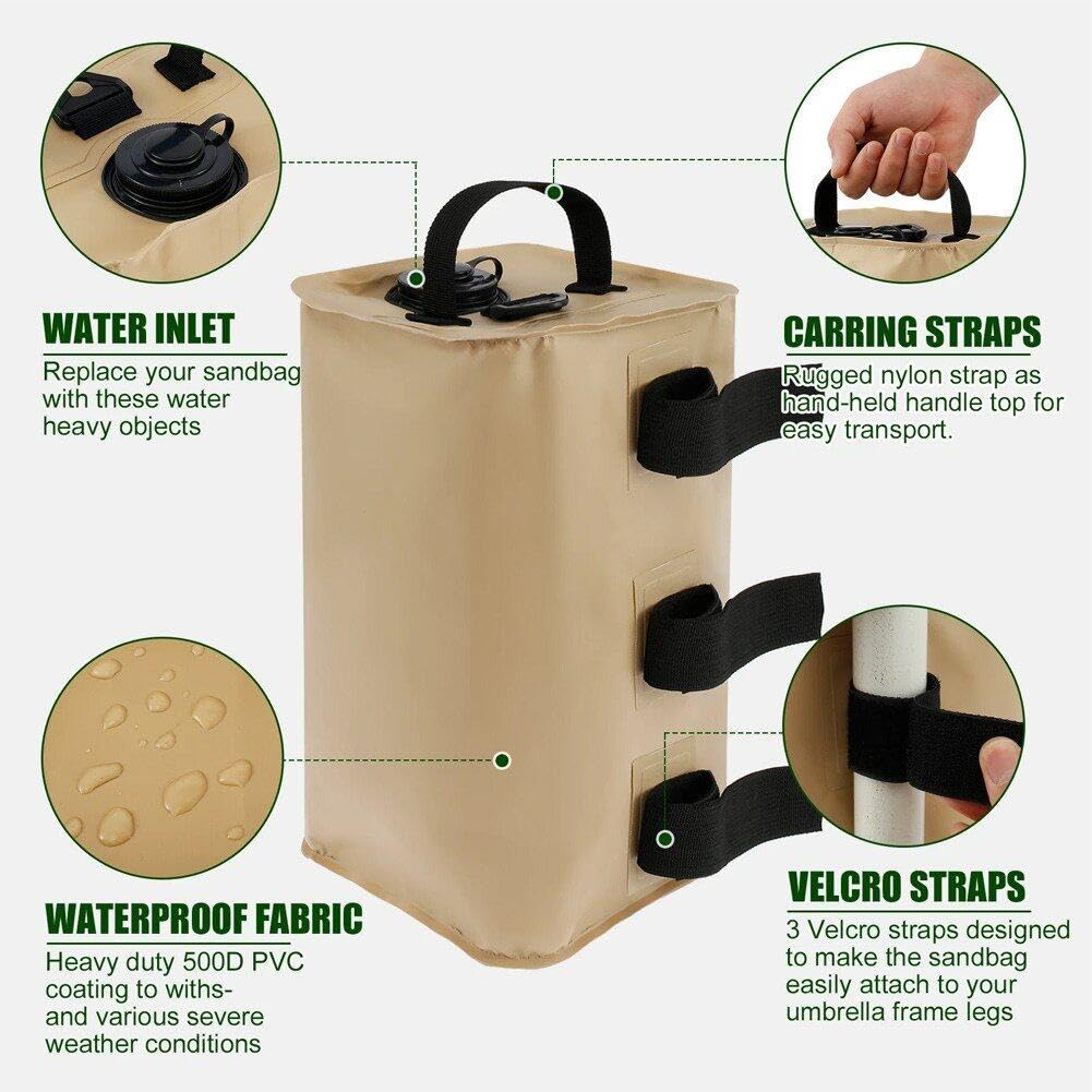 4 Stück Zelt-gewichtstaschen, Ausgleichsgewicht, Sandsäcke, Baldachin-gewichtstaschen, Robuster Sandsack Für -up-Zelt, Fotostudio, Lichtstativ