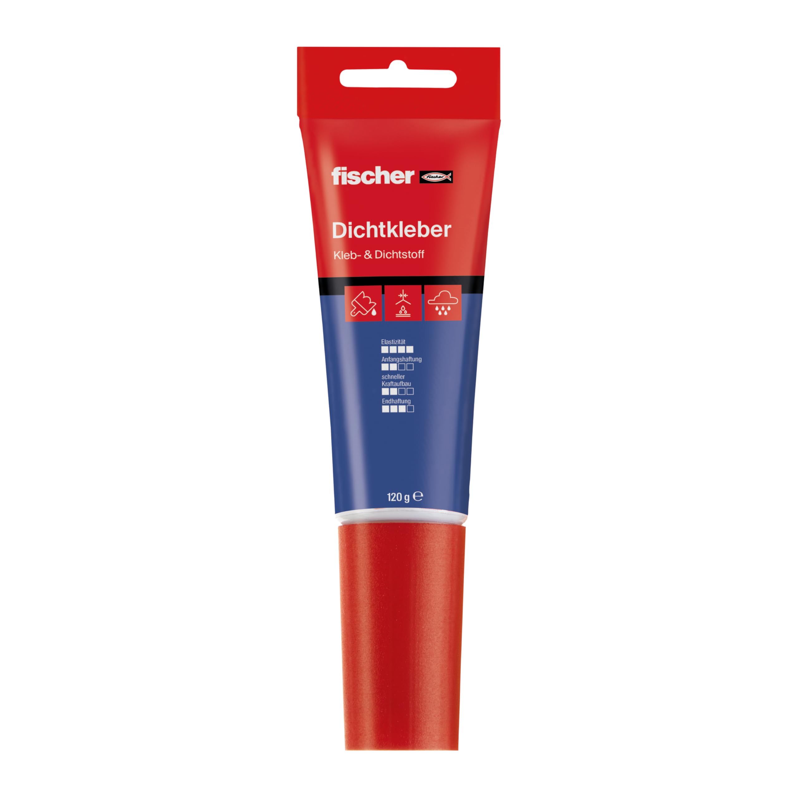 fischer GOW Lot de 5 tubes de colle d'étanchéité T 80 ml