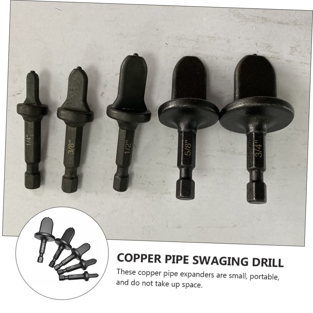 Uonlytech 20piezas Herramienta De Abocardado Para Tubos De Cobre Expansor De Tubo Hvac Accesorios De Estampación De Cobre Kit Compacto y Portátil Para Reparación De Sistemas De Aire