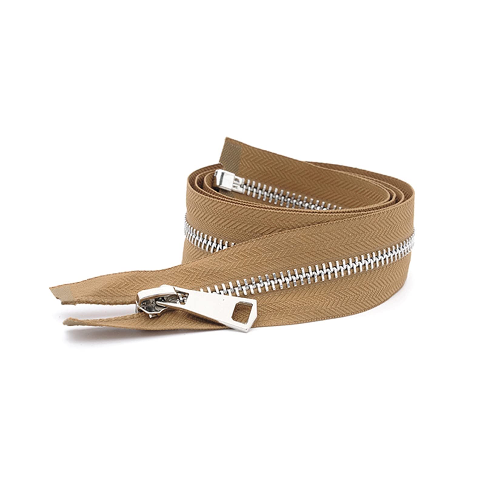 5# Metal Zipper 85 cm Open-end Zip for Clothing Down Jacket Clothes Zips Clasp DIY Sewing Accessories, 85cm