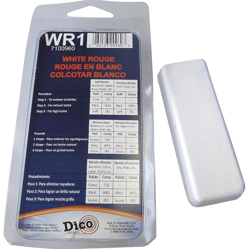 Composto Branco para Polimento Dico 531-WRI para Alumínio e Plásticos 156,5 g
