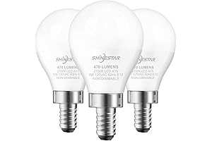 Shinestar E12 LED Bulb, 3-Pack Small Base Ceiling Fan Light Bulbs, 40W Equivalent