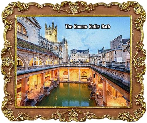 The Roman Baths Bath England UK Imán para refrigerador 3D Recuerdo de viaje Decoración de nevera Adhesivo Magnético Colección Artesanía disponible en Yaxa El Salvador