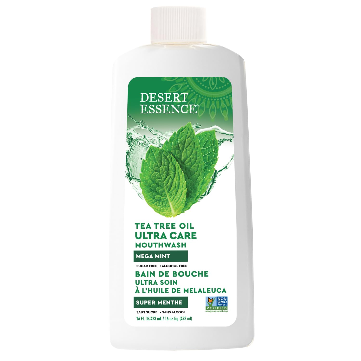 Desert Essence Mouthwash, Tea Tree U/Care Mint, 16 Fluid Ounce by Desert Essence
