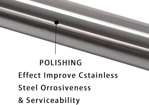 Miniatura 8 de Tubo de escape de acero inoxidable T304 de 1.75 pulgadas (Tubo SS), tubo de escape de 1 34 pulgadas de longitud de identificación 17.3 pulgadas,