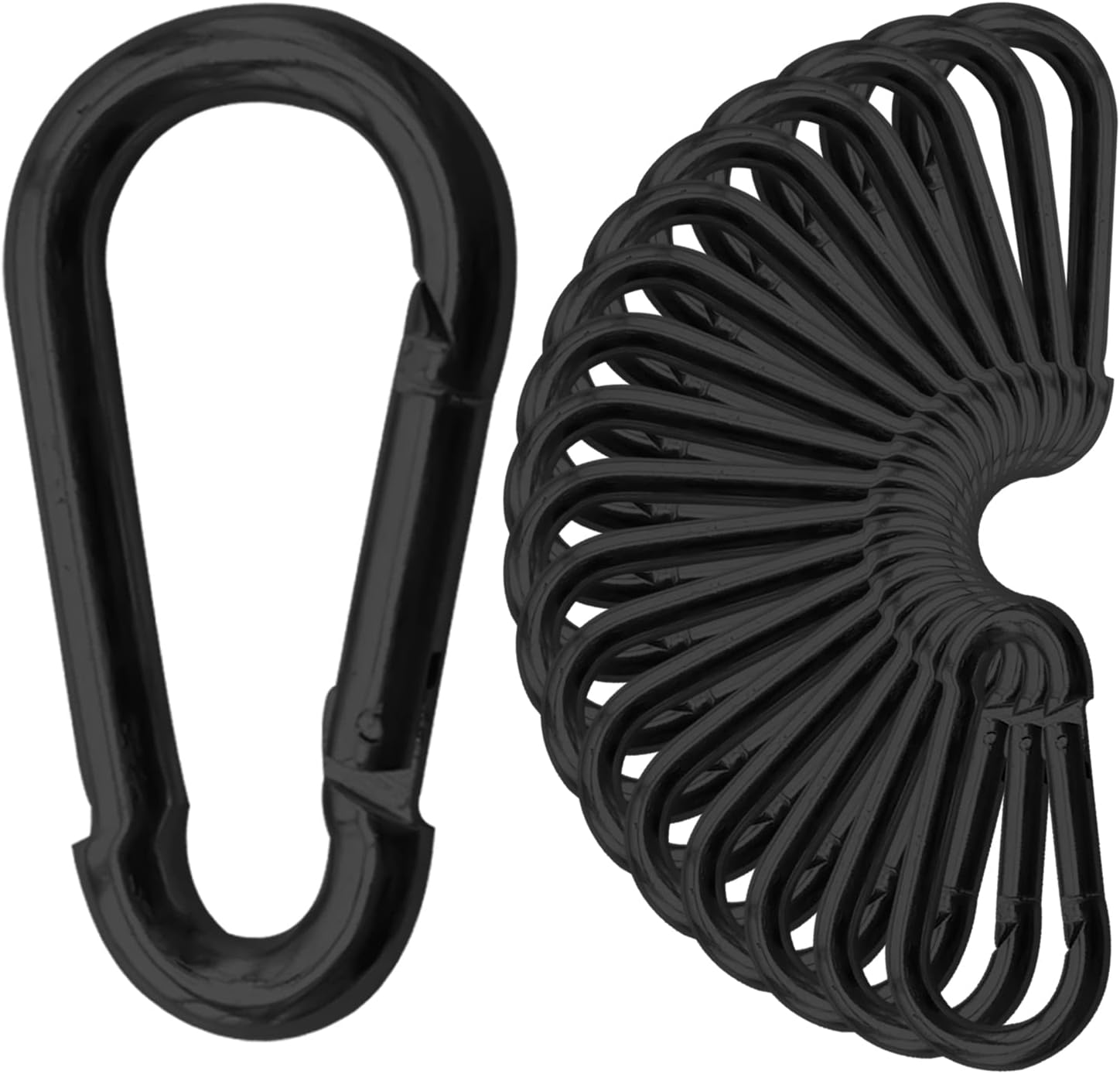 30Pack Carabiner Clips Heavy Duty, 4” Large Spring Snap