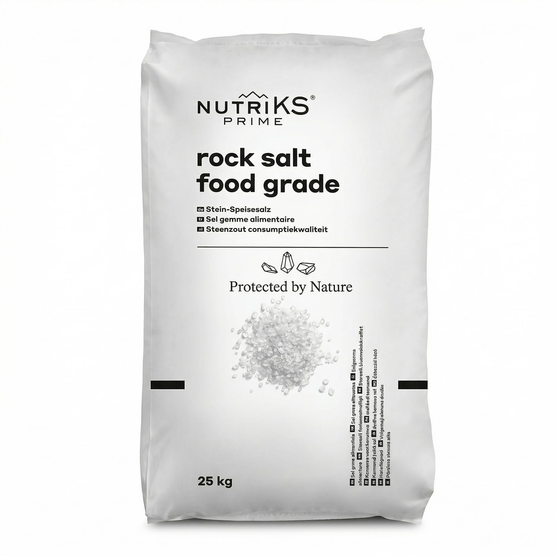 Kristall- Natursalz im 25 kg Sack natürliche Qualität