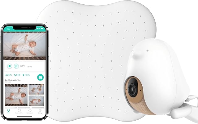 Cubo Ai Sleep Safety Bundle- Includes 1080p HD Night Vision Cubo Ai Plus Smart Baby Monitor with 3-Stand Set and Sleep Sensor Pad | Proactive AI Safety Alerts, Sleep Analytics & Micro Motion Detection