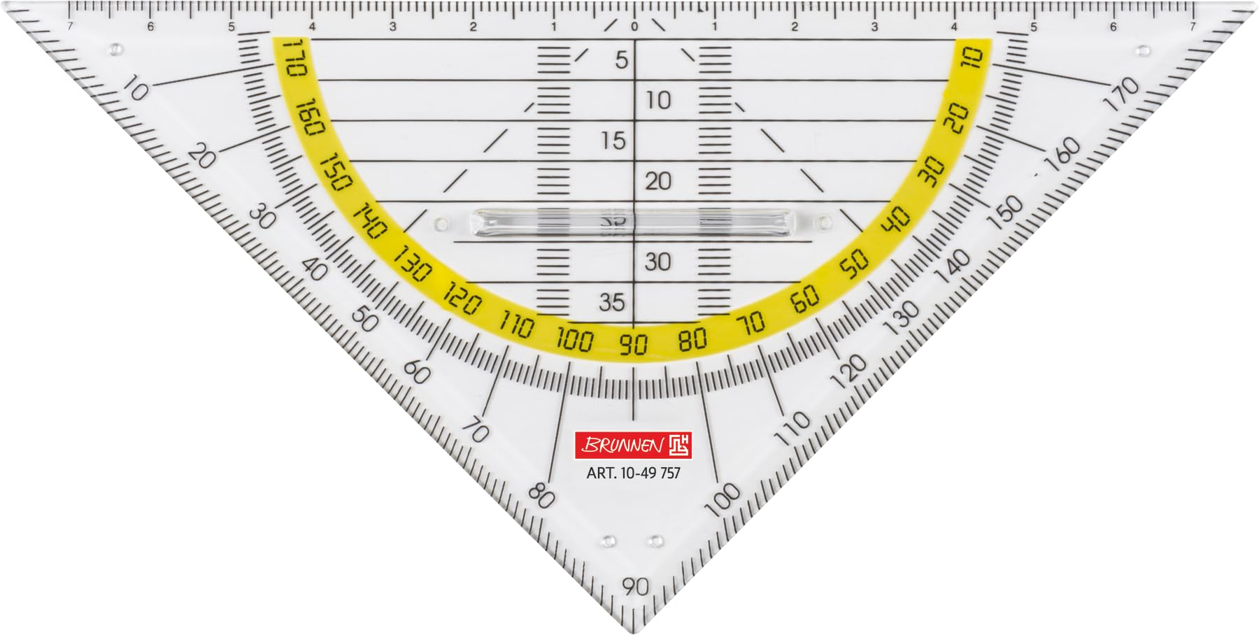 Baier Schneider &GEOMETRIE-, Office, School Set Square Protractor School), Plastic, 160 CM