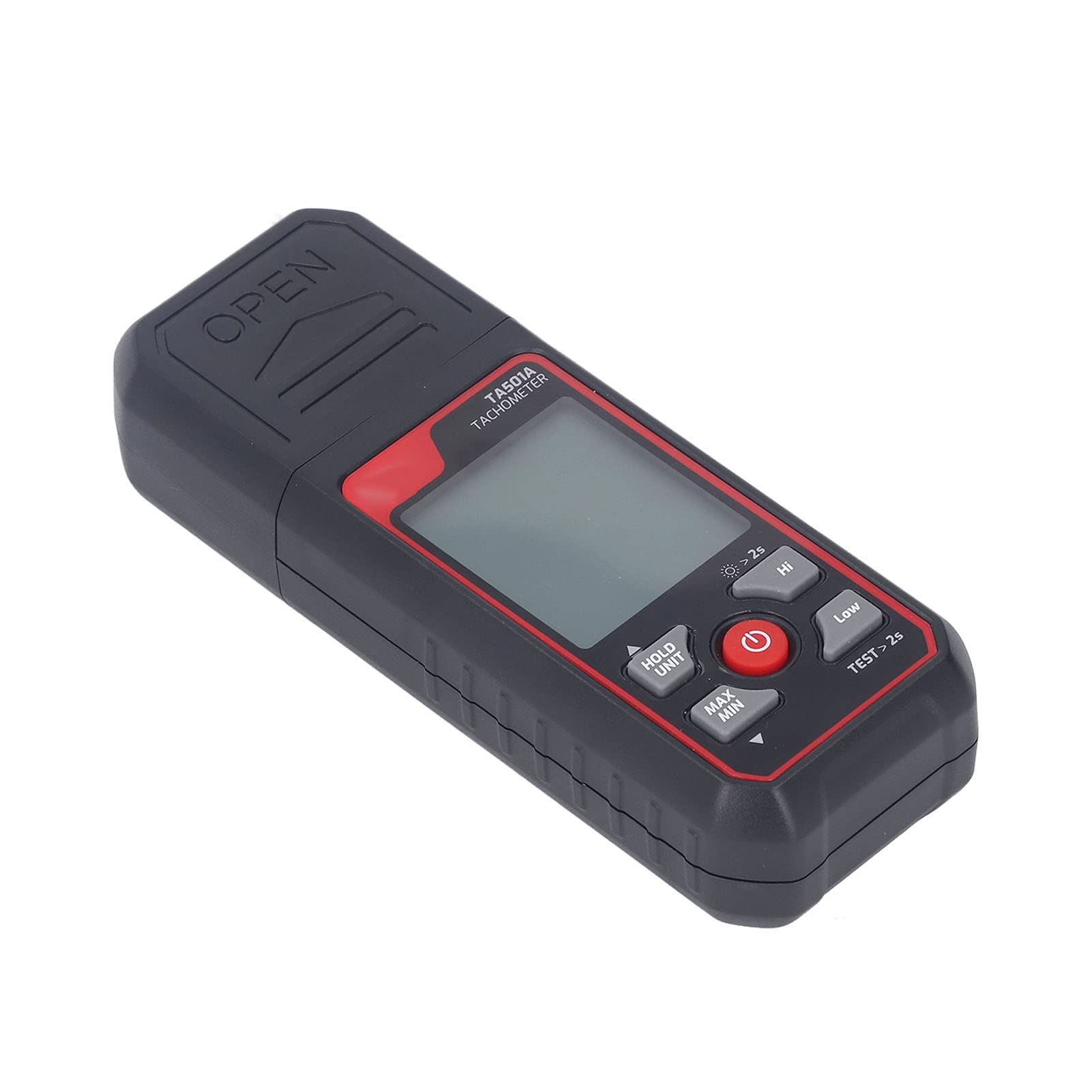 Drehzahlmesser, 2,5 U/min Bis 999999 U/min, Digitalanzeige, Schwarzer, Berührungsloser Tachometer für Geräte