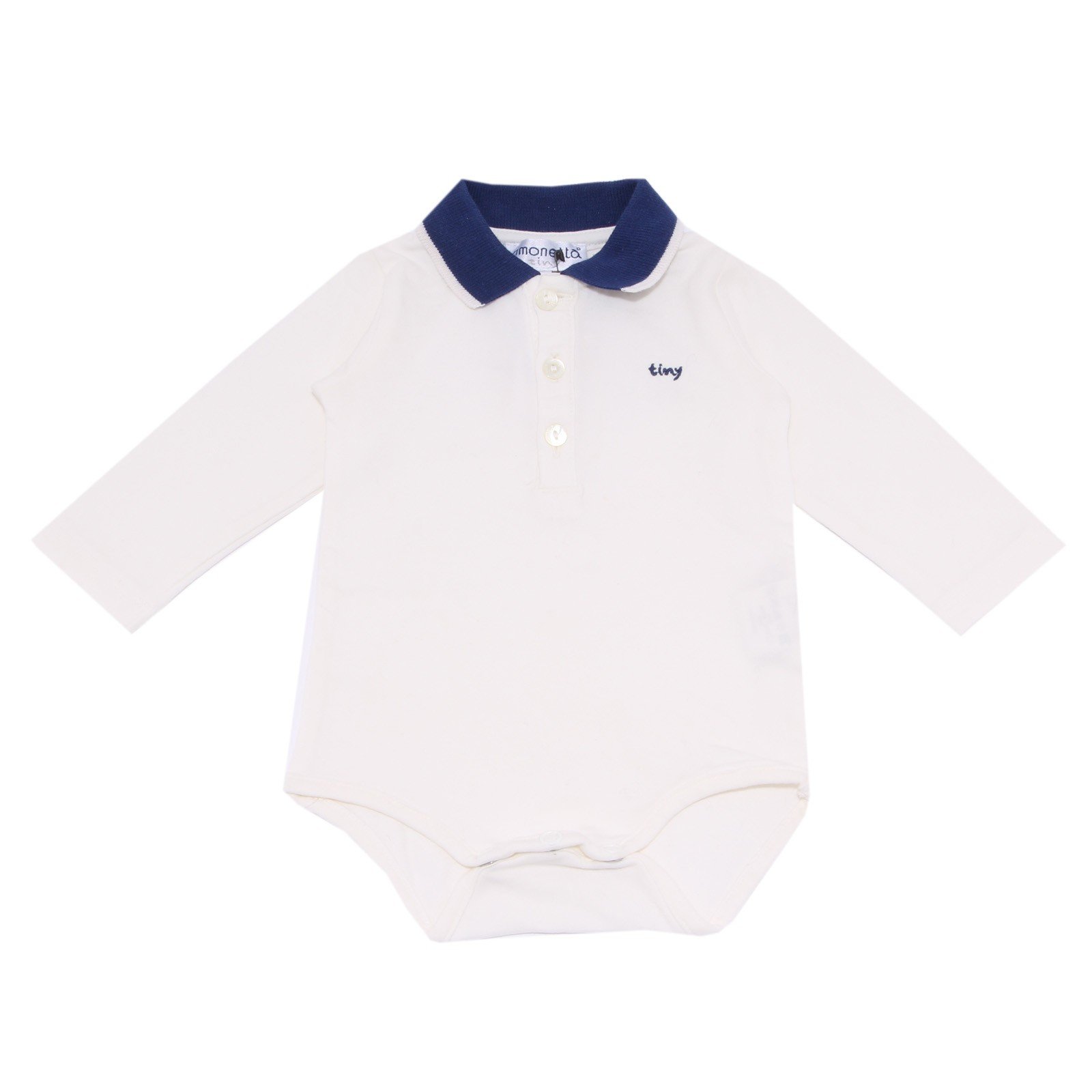 Simonetta 4516S body bimbo TINY polo manica lunga maglia t-shirt body kid