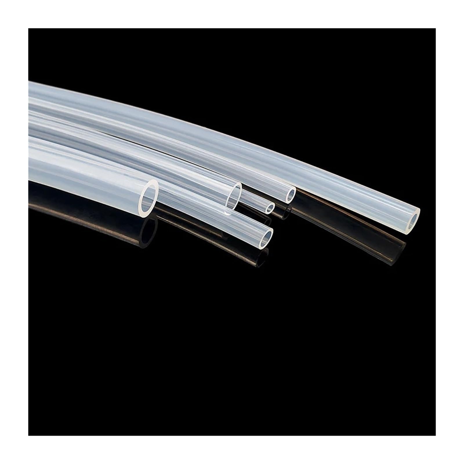 Manguera de tubo silicona Tubo de teflón ptfe 3KV/600V, identificación 0,8mm ~ 33,7mm for manguera transmisión pieza impresora 3D transparente(5M_ID12XOD16MM 2PCX50CM)