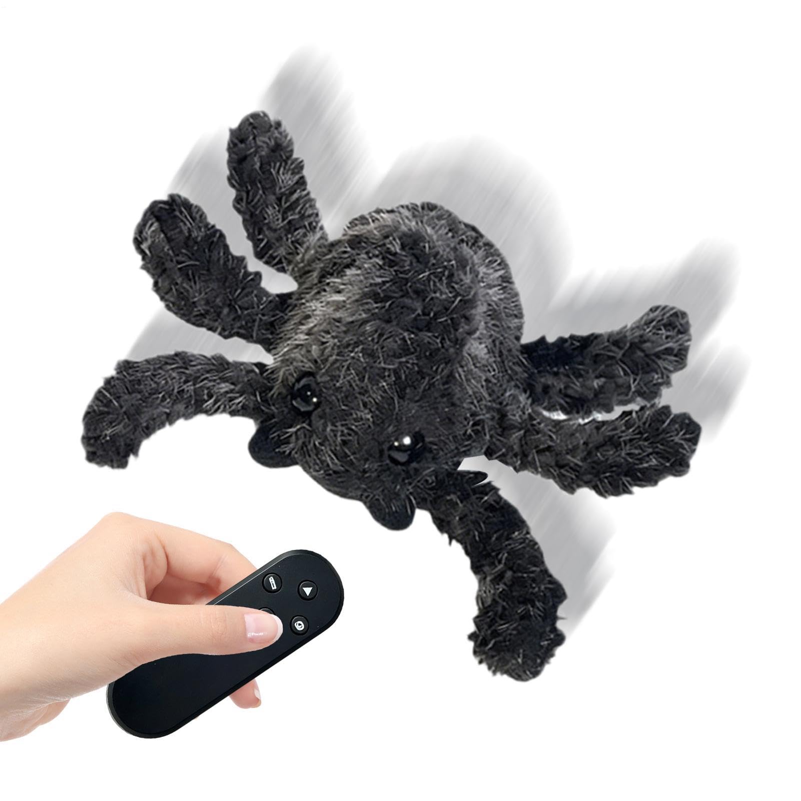 Remote Control Spider | Fun Soft Realistic Animal with Lights,Cool Kids Toys | for Parent-Child Interaction Game Home Indoor Outdoor Travel Birthday Party Room