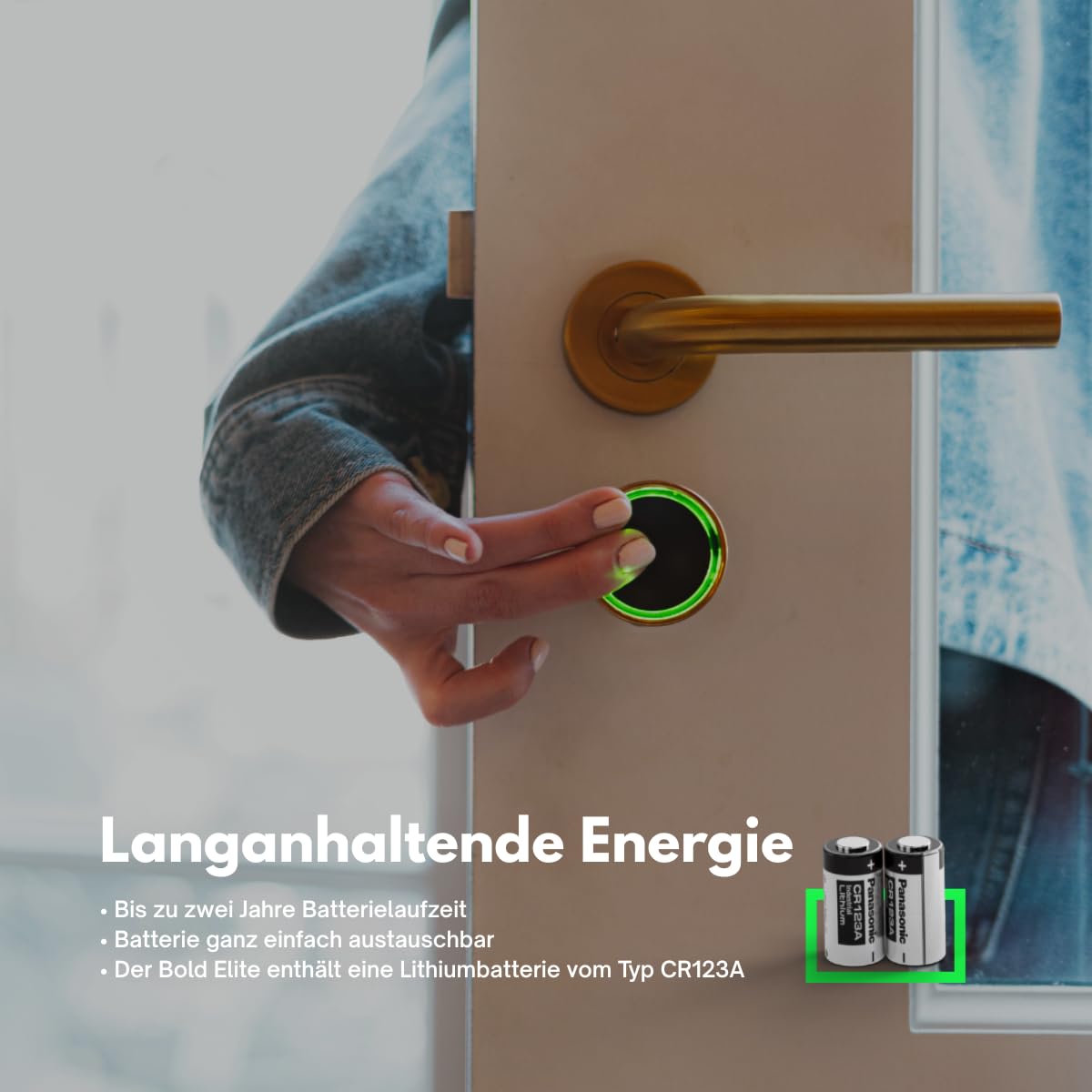 Bold – Elite Smart Lock Zylinder SX33 – Intelligentes Türschloss ohne Schlüssel – Bluetooth & WLAN – Einfache Installation – App-Steuerung – Silber