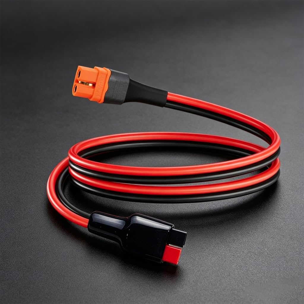Podróżny 30A Andson Port do XT60IF Żeński kabel złącza 12AWG do zastosowań baterii i energii słonecznej