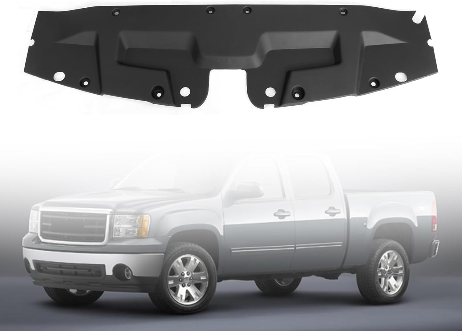 Upper Radiator Air Cover Baffle 22737377 GM1224126 Compatible with GMC 2007 2008 2009 2010 2012 2013 Sierra 1500 2500 HD 3500 HD - Radiator Air Seal