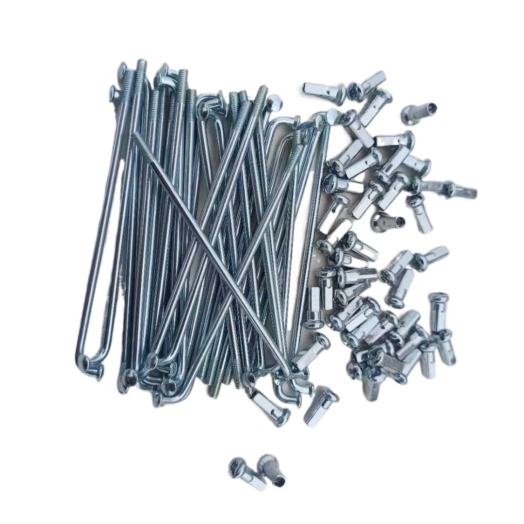 Raggi Bicicletta Raggi for Biciclette elettriche 12G Diametro 2,5 mm Lunghezza 70-185# 45 Acciaio 36 Pezzi