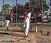 PowerNet Baseball Softball Practice Net 7x7 with Baseball Accessories for Practice Pitching, Batting & Fielding, Ball Caddy, Weighted Baseballs, Tee (Red 7x7 Net & Tee)