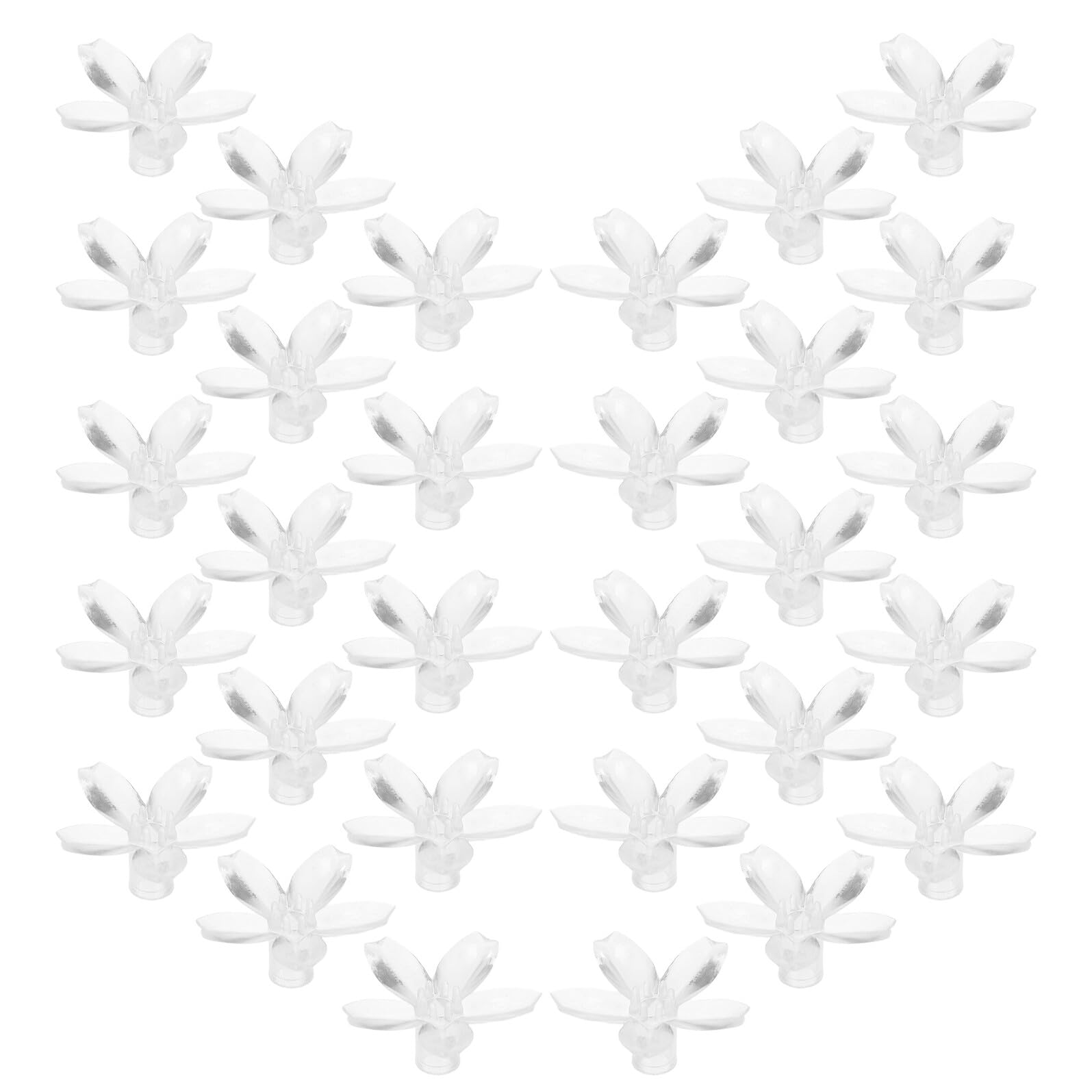 COOPHYA 100Pcs Cherry Blossom Lamp Shade Covers String Lights Lamp Shade Replacement Parts for Led String Light Bulb Decorative Hanging Flower Lampshade for Romantic Home Wedding Party Decor