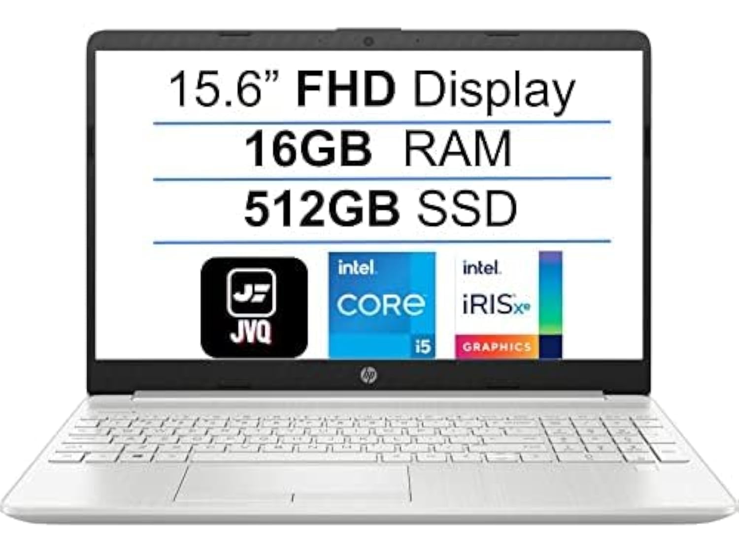 (Upgraded) 2022 15.6in FHD 1080P IPS Display Laptop Computer, 11th Gen Intel Quad-Core i5-1135G7 (Up to 4.2GHz), 16GB RAM, 512GB SSD Silver
