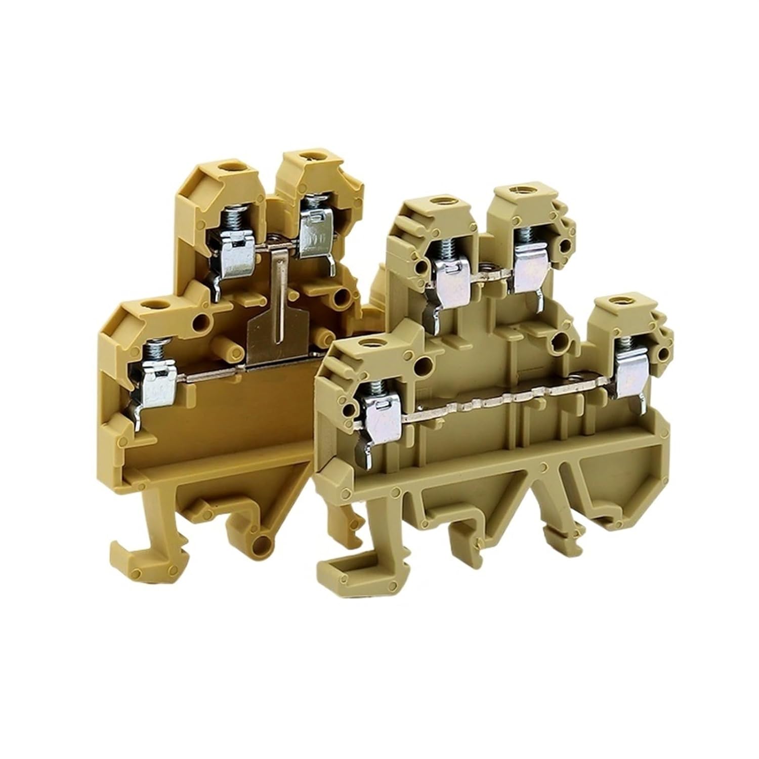 10PCS SAK-DK4Q Double-Layer Terminal Block JXB-4/35S1 DK4Q-LA Upper and Lower Layers Interconnection DIN Rail Terminal Block(Disconnect)